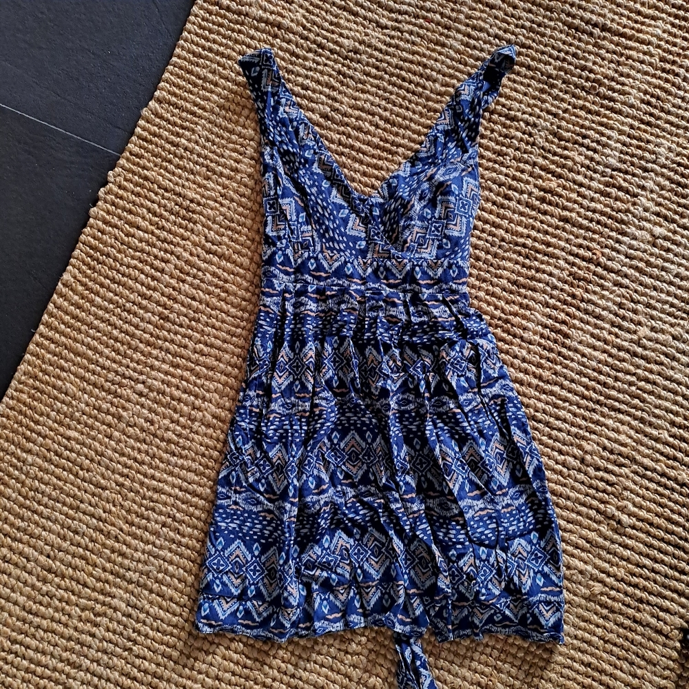Forever 21 blue tribal print dress - barely worn